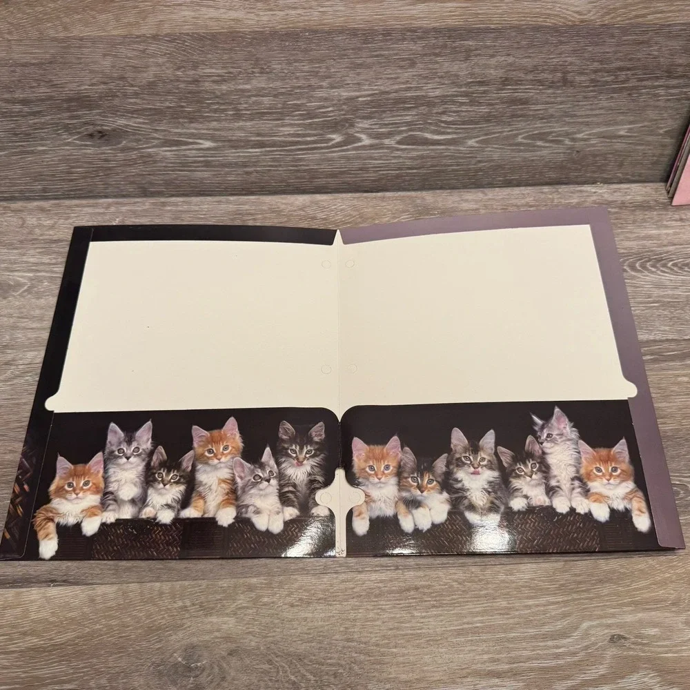 Keith Kimberlin Signature Folders Kitten Cat Lot Of 2 Class‎ Act 3 Hole 2008